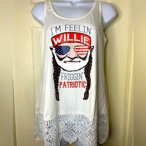 Willie Nelson “ IM FEELING FRIGGIN PATRIOTIC “